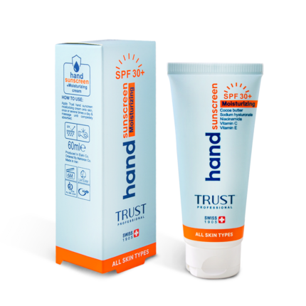 کرم تخصصی دست ضد آفتاب و آبرسان +SPF30 بی‌رنگ تراست
